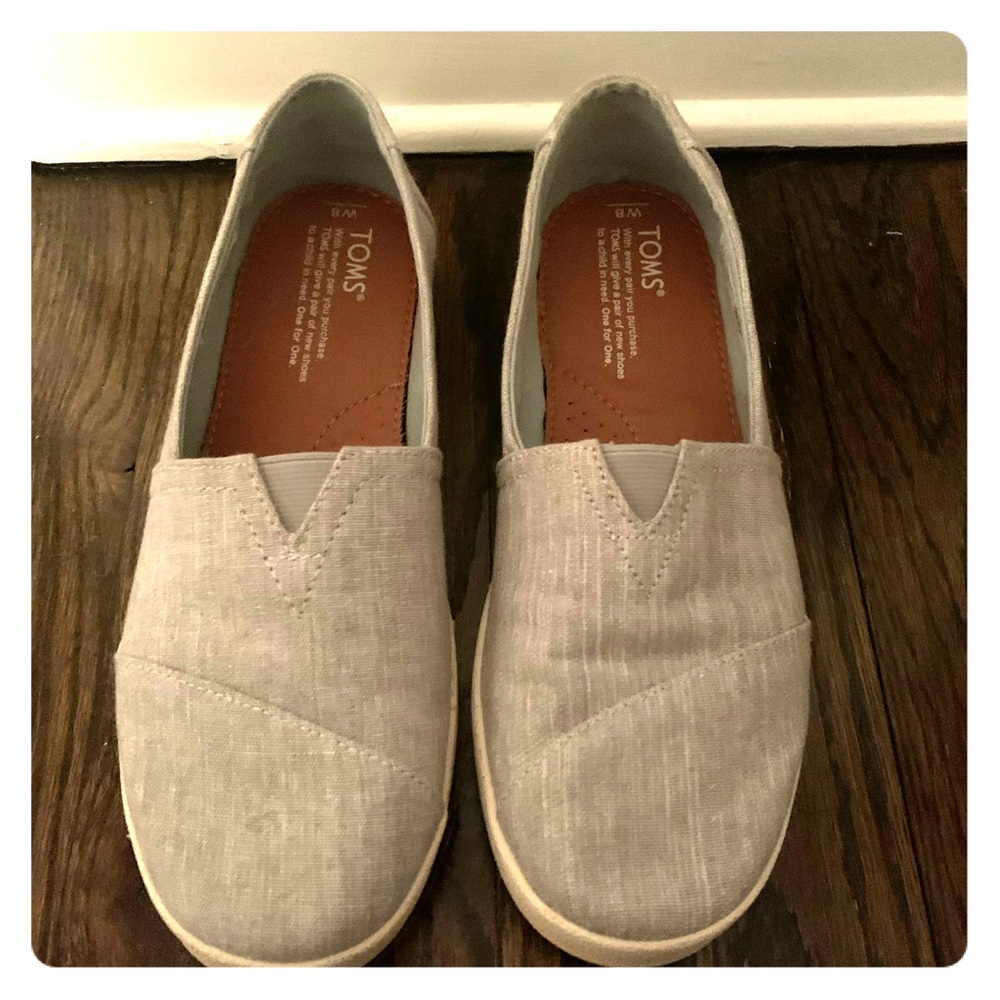 Toms canvas slip ons